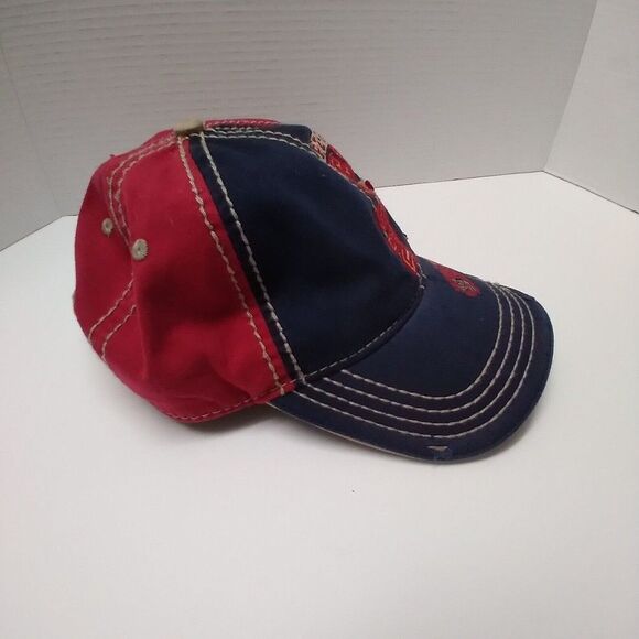 Disney Parks Disneyland baseball cap red navy distressed look - Picture 2 of 11